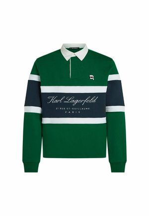 KARL LAGERFELD, KARL LAGERFELD SWEATSHIRT IKON POLO - Sweatshirt - evergreen