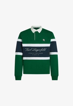 KARL LAGERFELD, KARL LAGERFELD SWEATSHIRT IKON POLO - Sudadera - evergreen