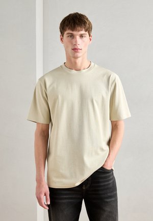 O NECK TEE OVERSIZE - Basic T-shirt - light stone