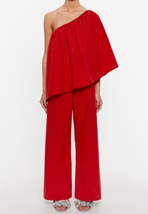 MONO MAXIVOLANTE - Jumpsuit - rojo