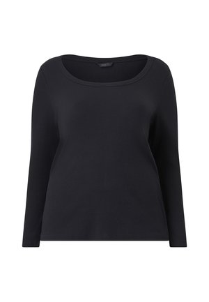 Ellos Plus collection, OBERTEIL MIT LANGEN ÄRMELN. - Langærmet T-shirt - black