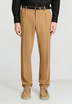 LUNGO TINTA UNITA - Chino - tabacco