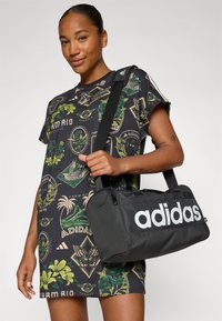 adidas Sportswear FARM DRESS - Obleka iz džersija - black/amazon green/preloved lime