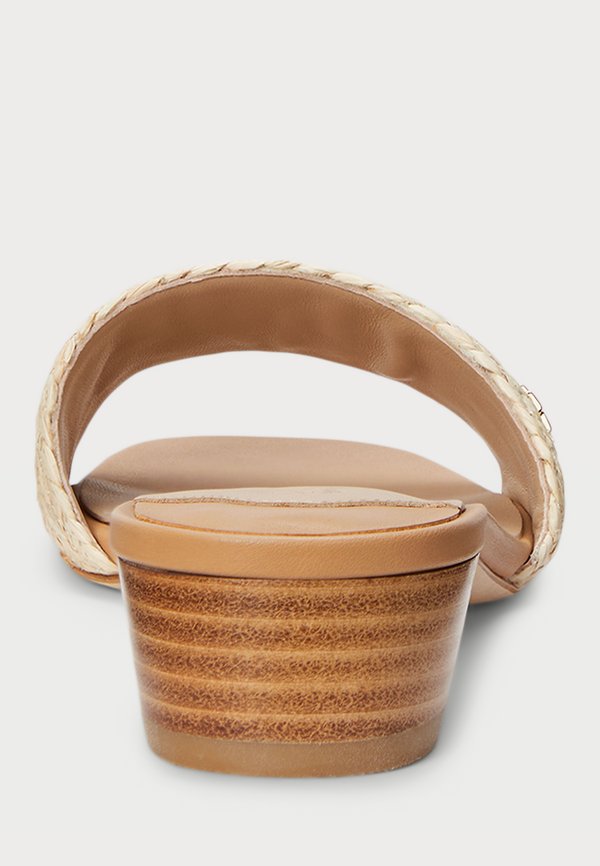 BRAIDED RAFFIA SANDAL - Mules - beige4