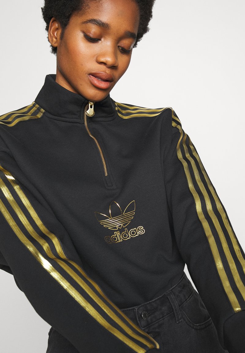 Día del Niño Contracción cigarrillo adidas Originals TREFOIL QUARTER ZIP LONG SLEEVE PULLOVER - Sudadera - black/negro - Zalando.es Día del Niño Contracción cigarrillo adidas Originals TREFOIL QUARTER ZIP LONG SLEEVE PULLOVER - Sudadera - black/negro - Zalando.es