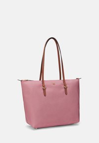 Lauren Ralph Lauren NYLON MEDIUM KEATON TOTE BAG - Maisiņveida soma - rose blush/tan