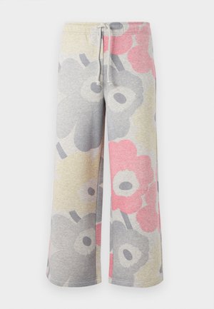 KIKAPO UNISEX - Pantaloni sportivi - grey melange/pink/yellow