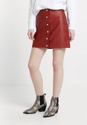 Topshop A-lijn rok - brown