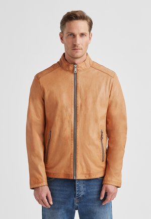 OLIVERIO - Lederjacke - mais gelb