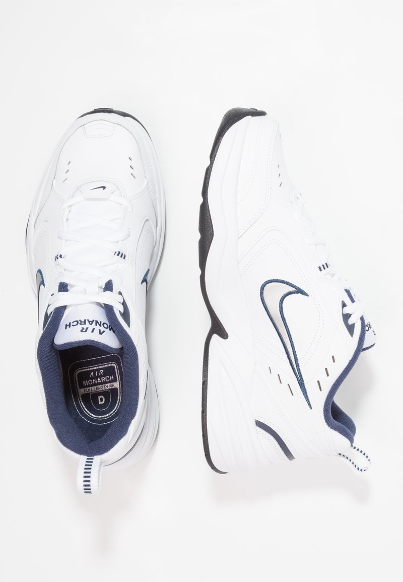 gisteren Nadeel Klik Nike Performance AIR MONARCH IV - Sneakers laag - white/metallic silver/wit  - Zalando.nl