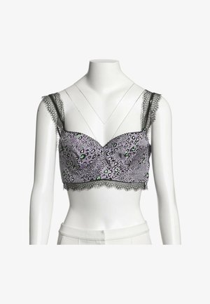 Versace, Débardeur - purple green black
