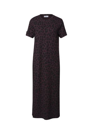 Street One Studio, MIDKLEID MIT RUNDHALS UND LEO-MUSTER - Vestito di maglina - very berry