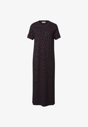 Street One Studio, MIDKLEID MIT RUNDHALS UND LEO-MUSTER - Vestito di maglina - very berry