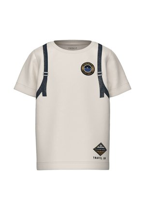 ZAINO - T-shirt con stampa - bianco sporco