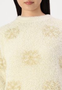 VILA VIFLAKE CHRISTMAS - Maglione - cloud dancer/gold
