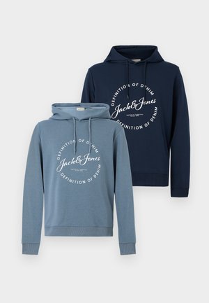 JJGRAYSON 2 PACK - Kapucnis pulóver - navy blazer/blue mirage