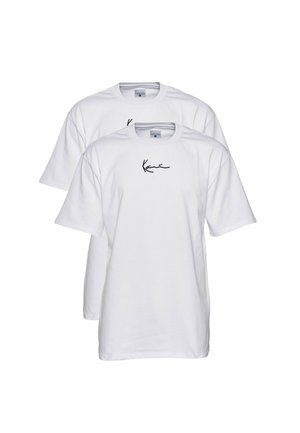 SMALL SIGNATURE 2-PACK ESSENTIAL TEE - T-Shirt print - white
