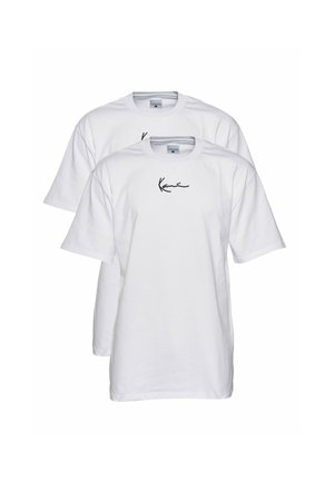 Karl Kani SMALL SIGNATURE 2-PACK ESSENTIAL TEE - Tričko s potlačou - white