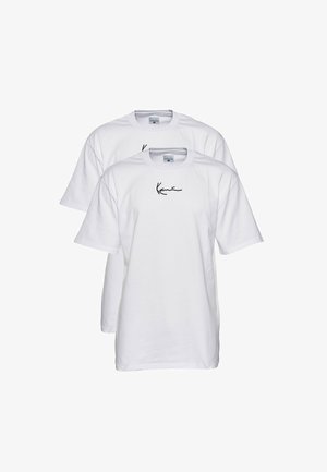 SMALL SIGNATURE 2-PACK ESSENTIAL TEE - Nyomott mintás póló - white