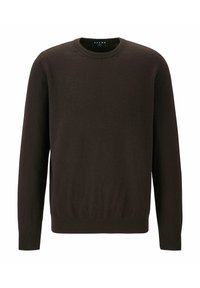 FALKE BASIC LAMBSWOOL CREW - Strickpullover - dark brown
