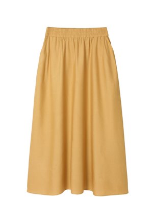 TATUUM, ARTICLE TAG: SKIRT - ARTICLE NAME: SAND 3 - Jupe trapèze - muted yellow