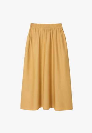 TATUUM, ARTICLE TAG: SKIRT - ARTICLE NAME: SAND 3 - Jupe trapèze - muted yellow
