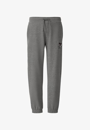 Hallid hallid dressipüksid on valmistatud pehmest kangast, neil on elastne vöökoht koos paelaga ning vasakul reiel on tikand. Ankleid kaunistavad elastsed mansetid.