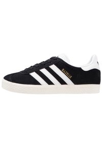 adidas Originals - GAZELLE UNISEX - Sporta apavi - core black/white/gold metallic Miniatūras attēls 1