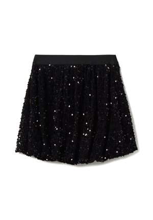 B.ANGEL, IN REGULAR FIT WITH SEQUINS - Gonna a campana - gunmetal