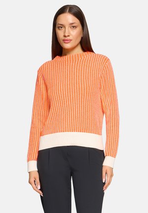 MIT DETAILS  - Strickpullover - cream orange