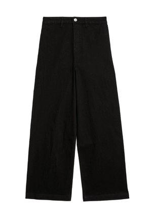Marks & Spencer SEAMLESS WIDE LEG  - Relaxed fit jeans - black