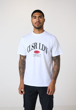OVAL TEE - Print T-shirt - white