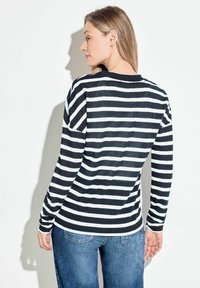 Cecil GESTREIFTER - Cardigan - blau