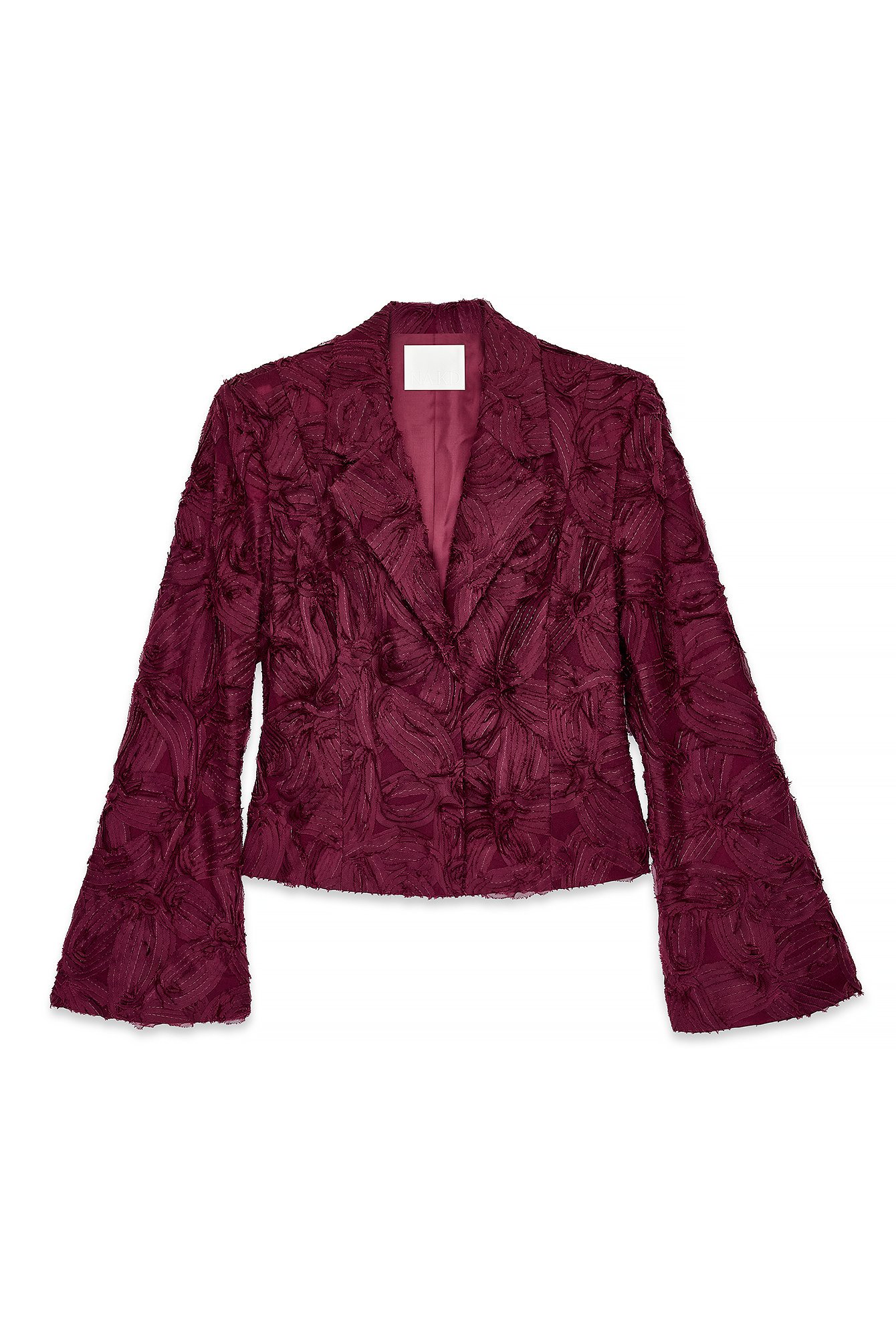 NA-KD STRUCTURED Blazer burgundy/bordeaux