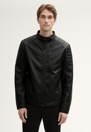 BIKER - Veste en similicuir - black