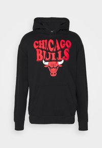 NBA CHICAGO BULLS SCRIPT HOODY - Klub merchandise - black/red