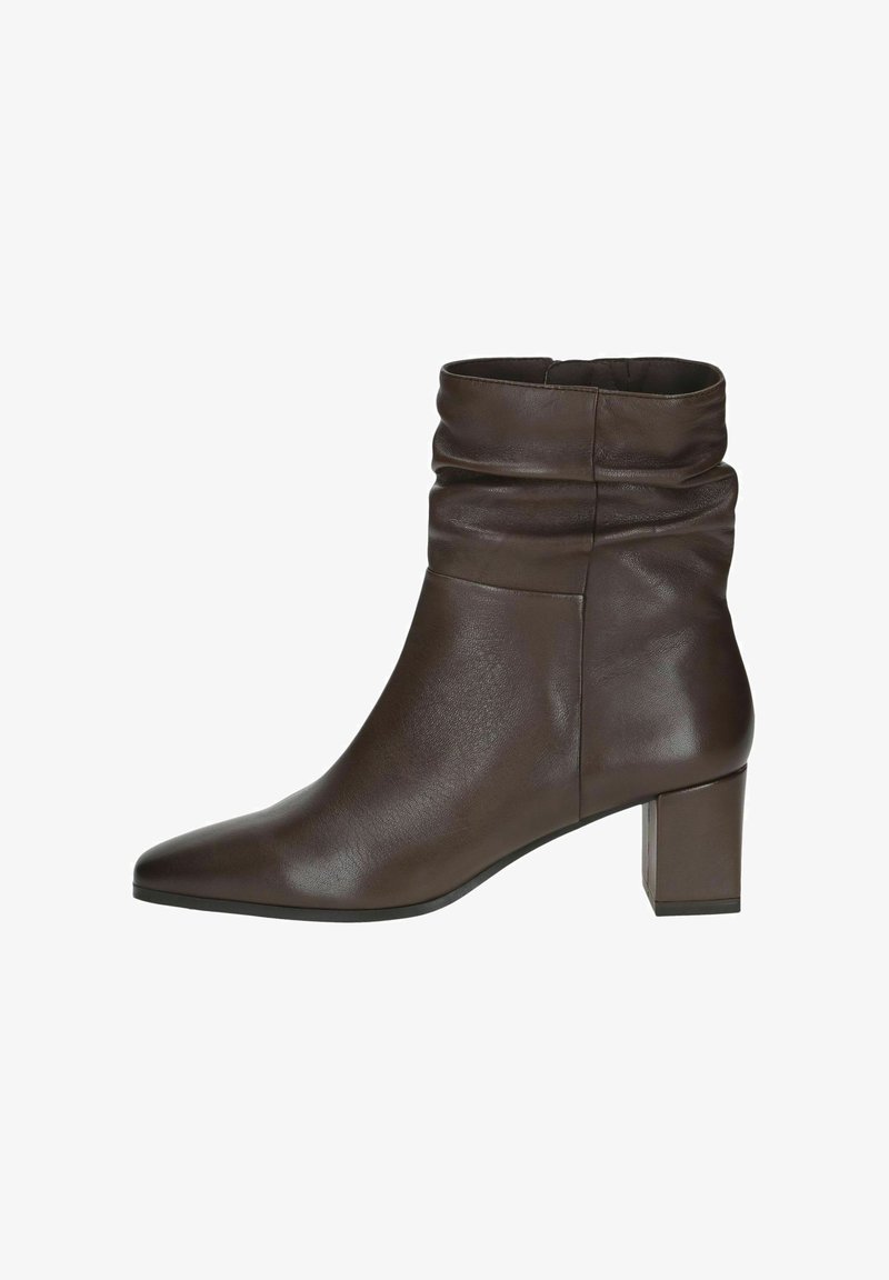 Caprice Botine clasice - dk brown nappa
