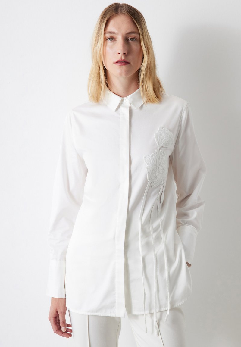 Floral Applique Button Down Top main image 1