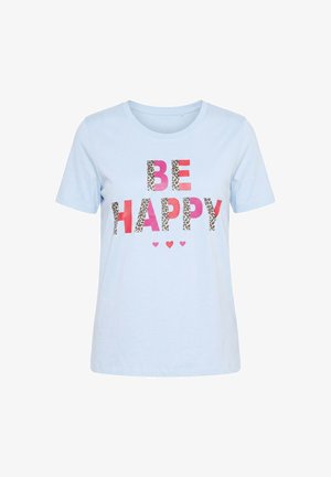 MIAMODA, T-SHIRT, A-LINE, LETTERING - Camiseta estampada - swell blue