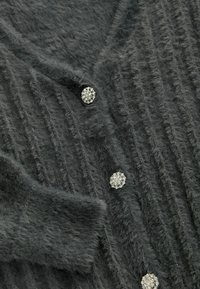 Next SOFT TOUCH FLUFFY V-NECK - Kardigan - grey charcoal