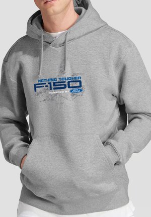 Ford, FORD TRUCKS ENGINE SCHEMATIC - Hoodie - mottled light grey