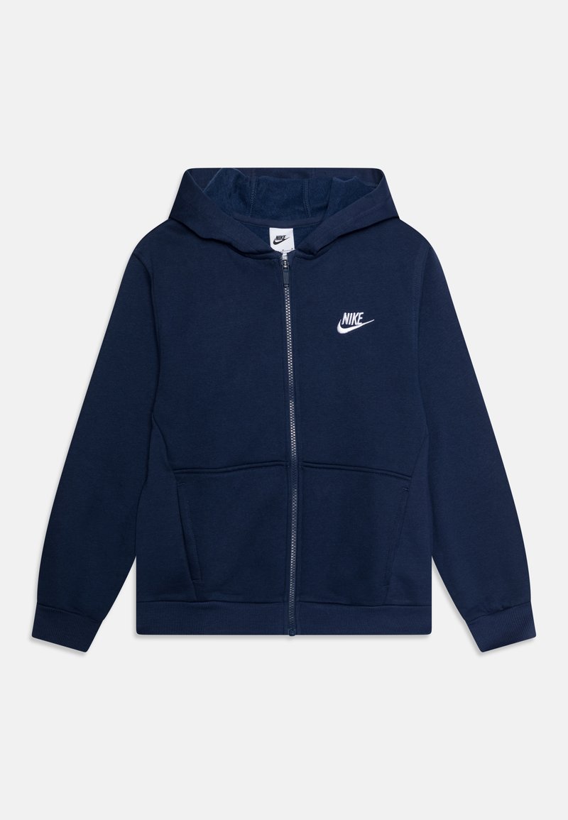 Nike Sportswear CLUB UNISEX Zipup sweatshirt midnight navy/white