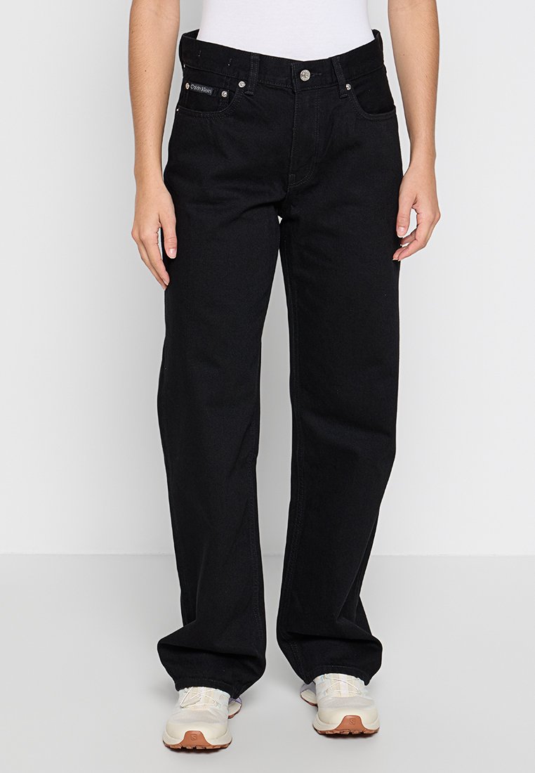 Calvin Klein Jeans Straight leg jeans zwart Calvin Klein Jeans Straight leg jeans zwart