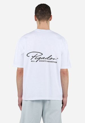 Pegador, PIKE OVERSIZED TEE - T-shirt imprimé - white black