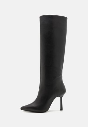 Højhælede støvler - black