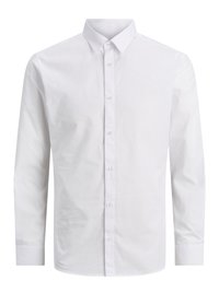 JJJOE PLAIN NOOS - Button down-skjorte - white