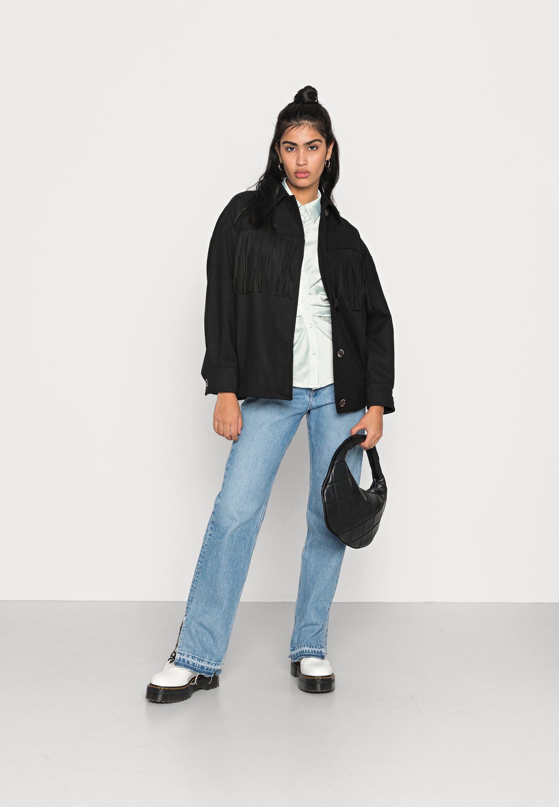 Soda FRINGED OVERSIZED BLEND JACKET 