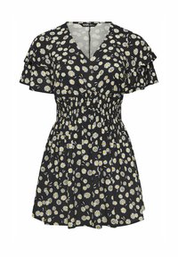 Yours Clothing DAISY PEPLUM  - Pusero - black