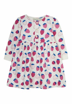 JoJo Maman Bébé BUTTON FRONT REGULAR - Jerseykleid - pink strawberry