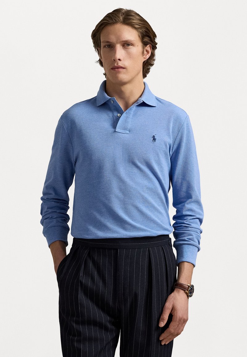 Polo Ralph Lauren CUSTOM SLIM FIT MESH POLO SHIRT - Pólóing - soft royal heather